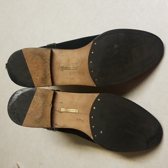 Louise Et Cie Zakiria Black Suede Ankle Boots Booties Boho Leather Lined Size 8 - Picture 9 of 11